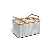 Корзина "Fold & Store Basket" складная 45*30*22см, хлопок/бамбук, серый, Prym, 612054