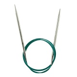 Спицы круговые "Mindful" 5мм/120см, нержавеющая сталь, серебристый, KnitPro, 36141