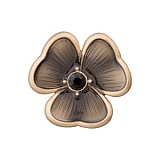 Пуговица на ножке, размер 23мм, металл, серебристый, Union Knopf by Prym, U0453694023084301-10