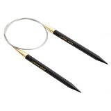 Спицы круговые укороченные "Lantern Moon" 4,5мм/40см, эбеновое дерево, KnitPro, 350046